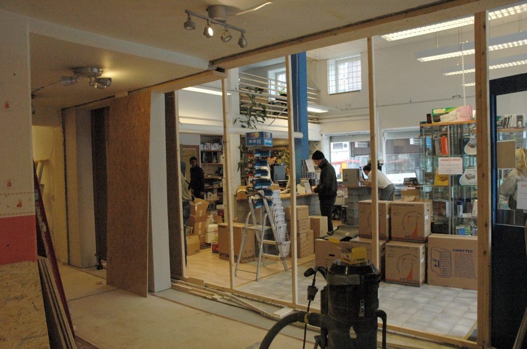 Tricom Gävle river vägg för att utöka lokalytan