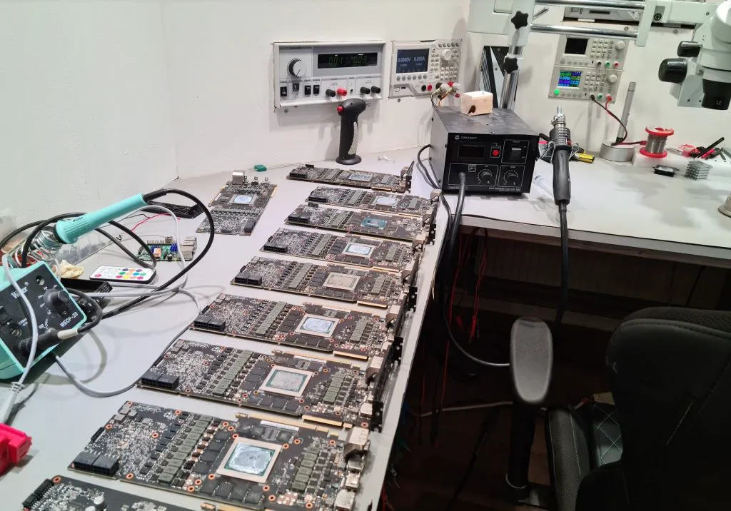 Service av flertal grafikkort